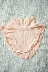 peach fake mock collar in jersey material