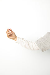 white sleeve extender for 3/4 sleeves