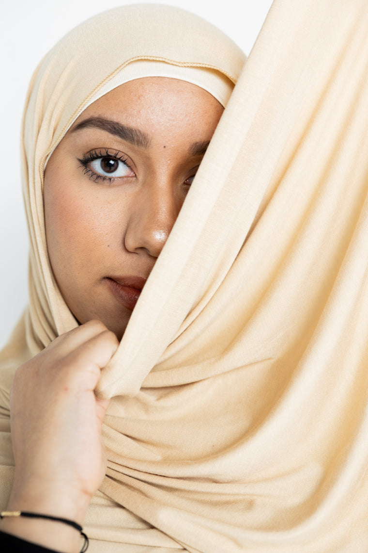Jersey Hijab - Gold Latte