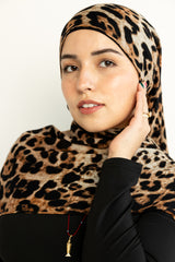the Classic Leopard hijab modal cheetah print in standard size