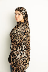 the Classic Leopard hijab modal cheetah print in standard size