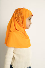 slip on baby girl hijab with jewels