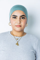 Jersey Under Scarf Tube Cap - Mint Cream