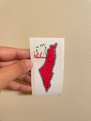 MISPRINT Palestine Map Watermelon Sticker