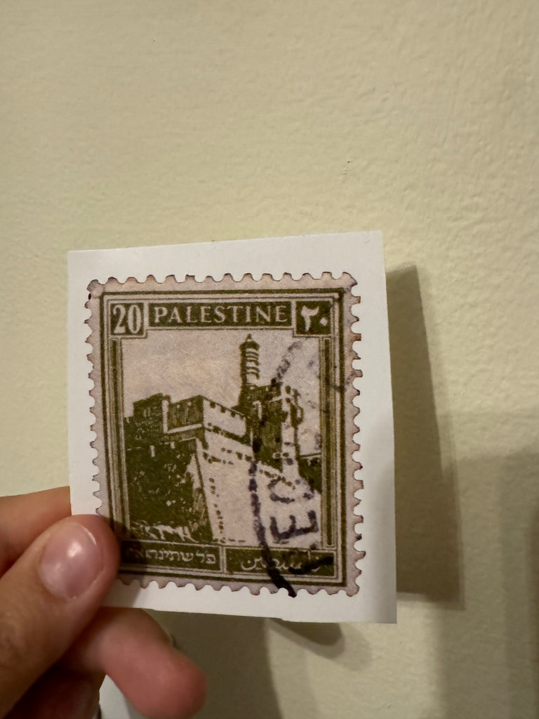 MISPRINT Palestine Olive Stamp Sticker
