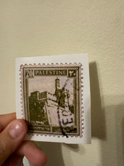 MISPRINT Palestine Olive Stamp Sticker