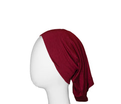maroon under scarf tube cap for hijab