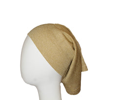 gold shimmer underscarf