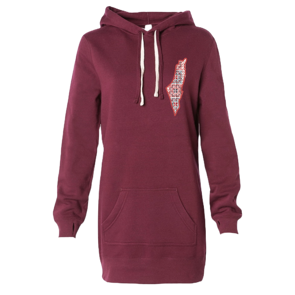 Scarlet Tatreez Hoodie - Long