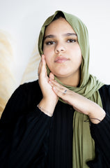 Jersey Hijab - Olive Green