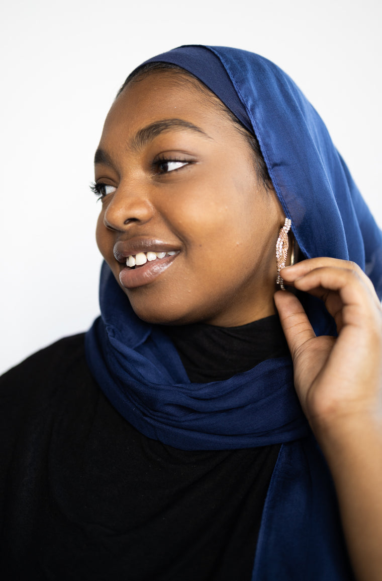 Modal Hijab - Navy Blue