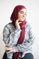 Modal Hijab - Burgundy