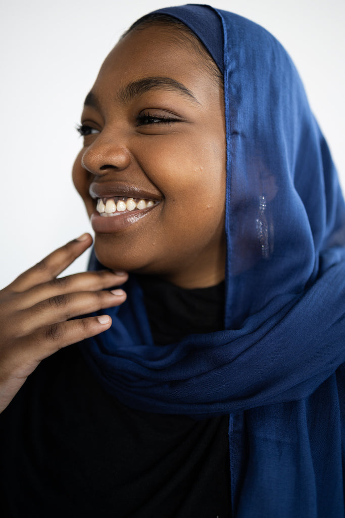 Modal Hijab - Navy Blue