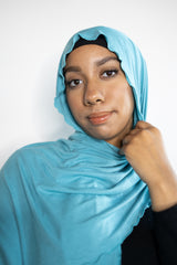 Jersey Hijab - Seafoam Blue