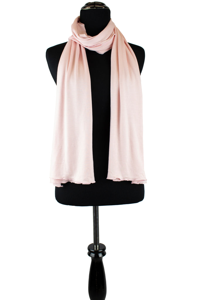 jersey hijab in seashell pink