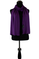 jersey hijab in plum dark purple