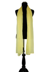 solid light yellow hijab made with modal fabric