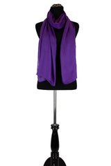 solid purple hijab made with modal fabric