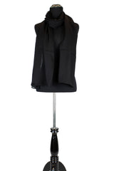 solid black hijab made with modal fabric