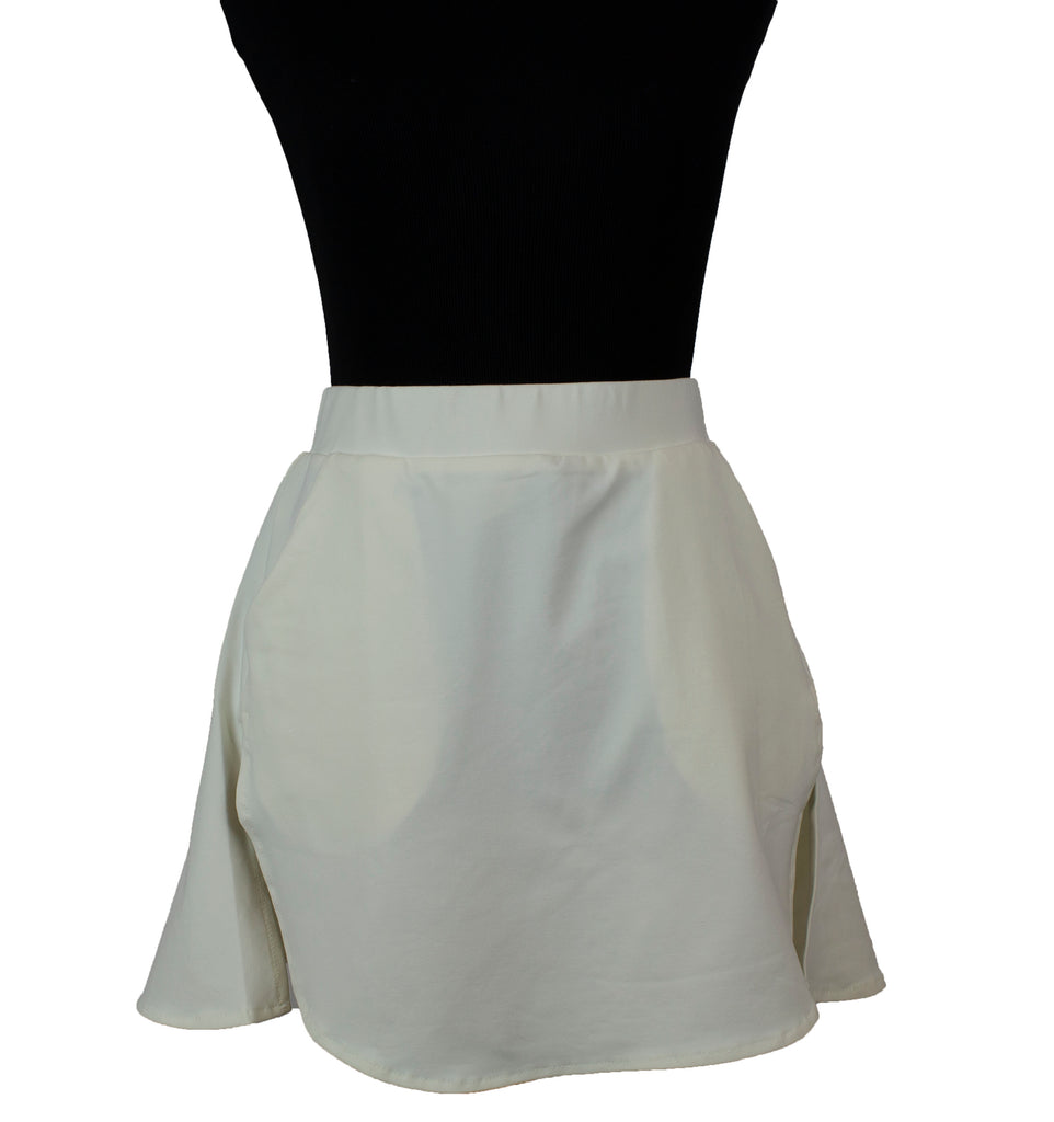 sporty fake shirt extender tennis skirt with pockets