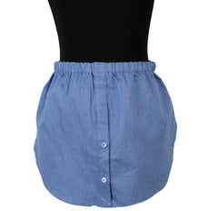 denim shirt extender extension with two buttons