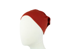 burnt orange under scarf tube cap for hijab