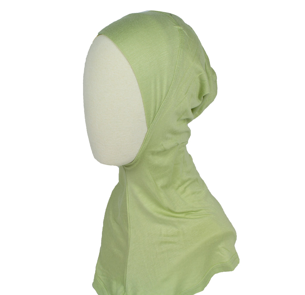 lime cream ninja under scarf for hijab