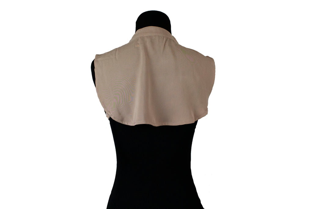 tan fake collar with buttons
