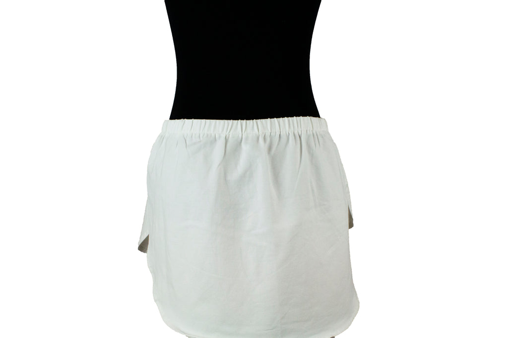 white shirt extender in jersey material