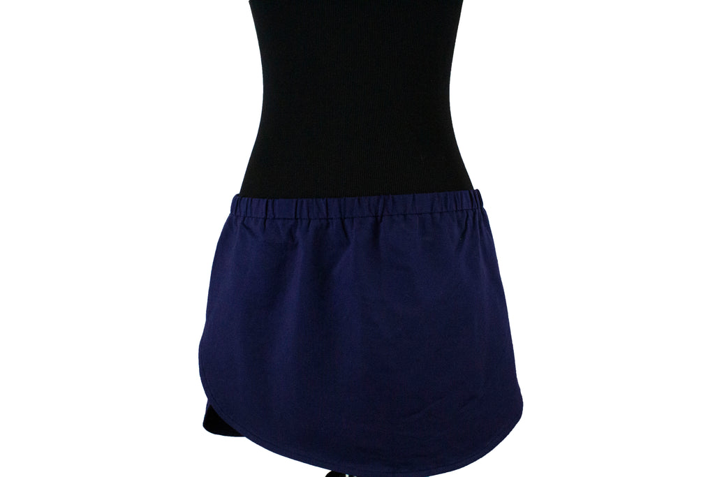 navy shirt extender in jersey material