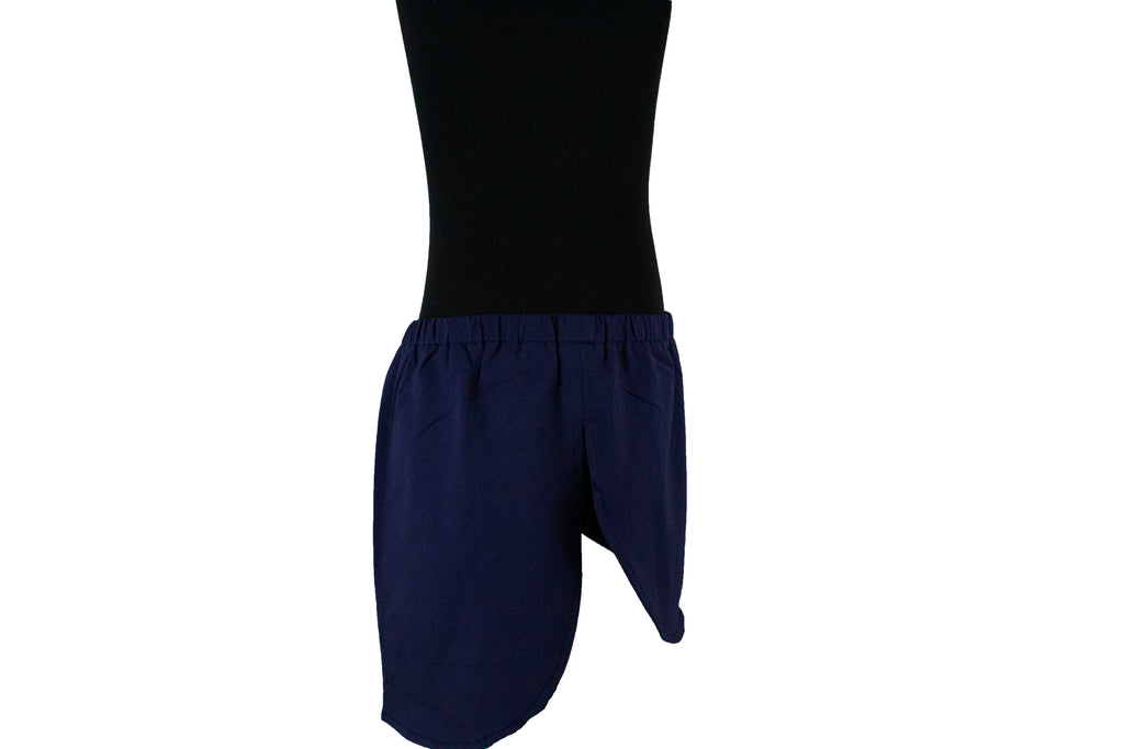 navy shirt extender in jersey material