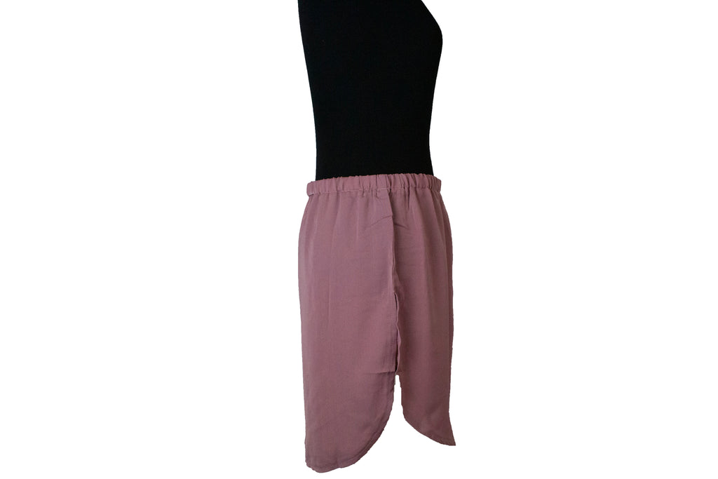 mauve fake shirt extender with buttons