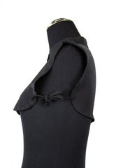 black fake collar with buttons