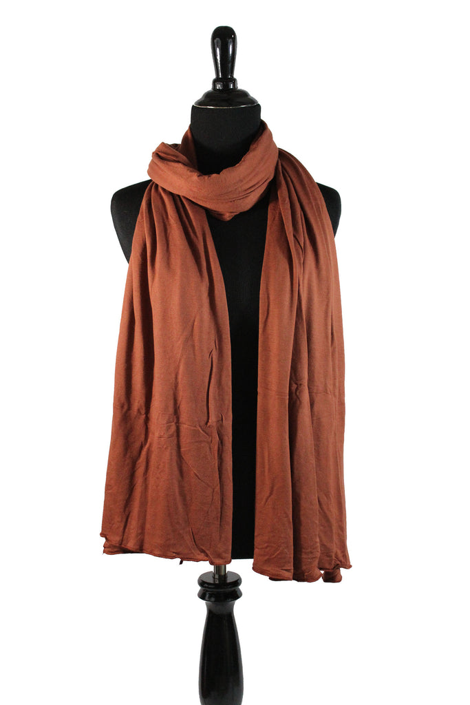 jersey hijab in burnt orange