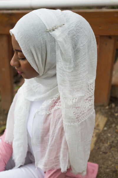 Long Hijab Pins- White – Bella Hijabs