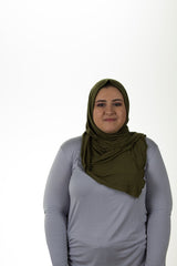 olive green jersey hijab