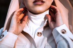 fake collar jersey dickie white neck cover up