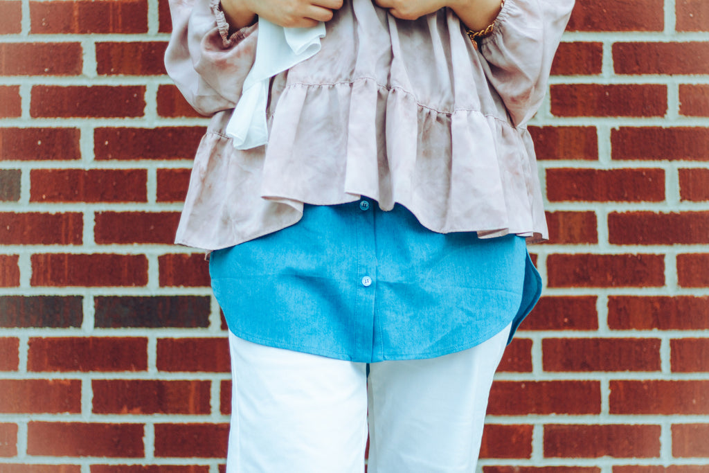 denim shirt extender half shirt button down