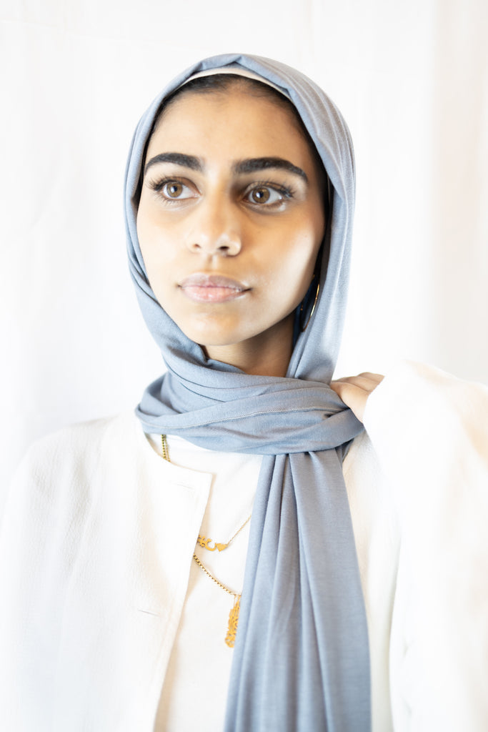 denim blue jersey hijab