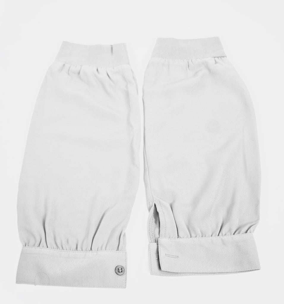 white sleeve extender for 3/4 sleeves