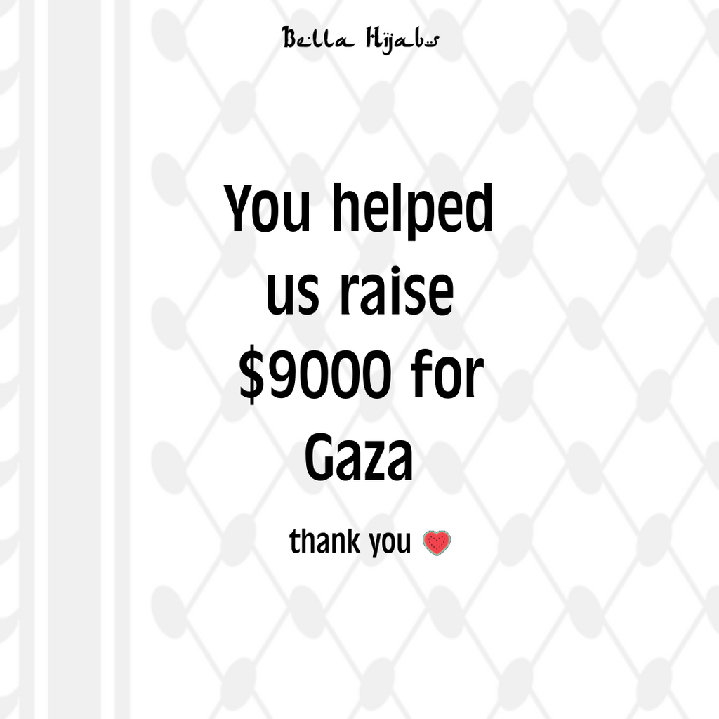 You helped us raise $9000 for Gaza