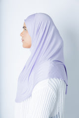 One Piece Slip on Jersey Hijab - Lilac