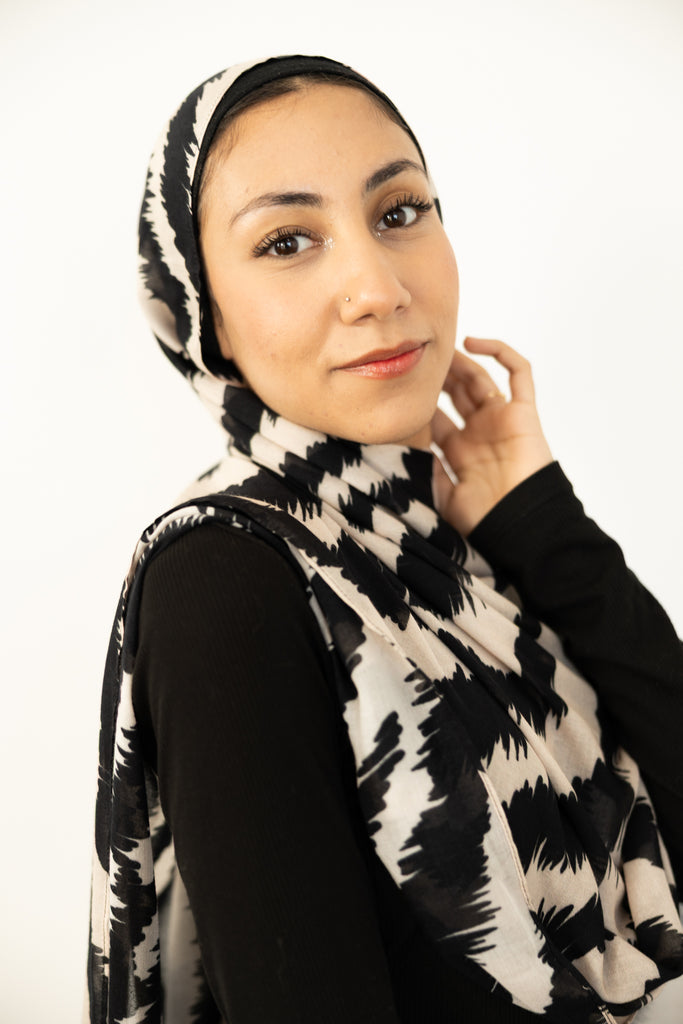 Modal Hijab - Moonlit Zebra