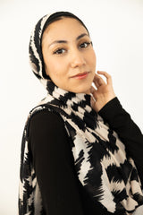 Modal Hijab - Moonlit Zebra