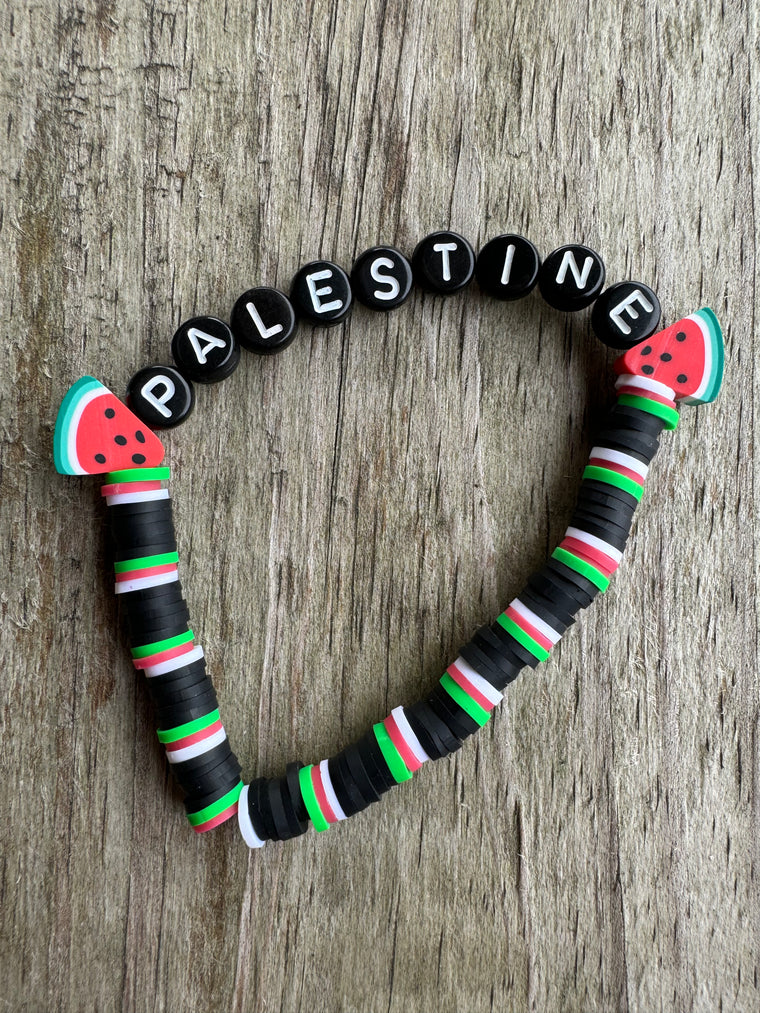 Black Watermelon Palestine Bracelet
