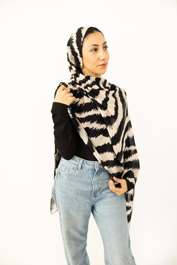 Modal Hijab - Moonlit Zebra