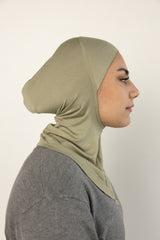 woman wearing a full coverage ninja undercap