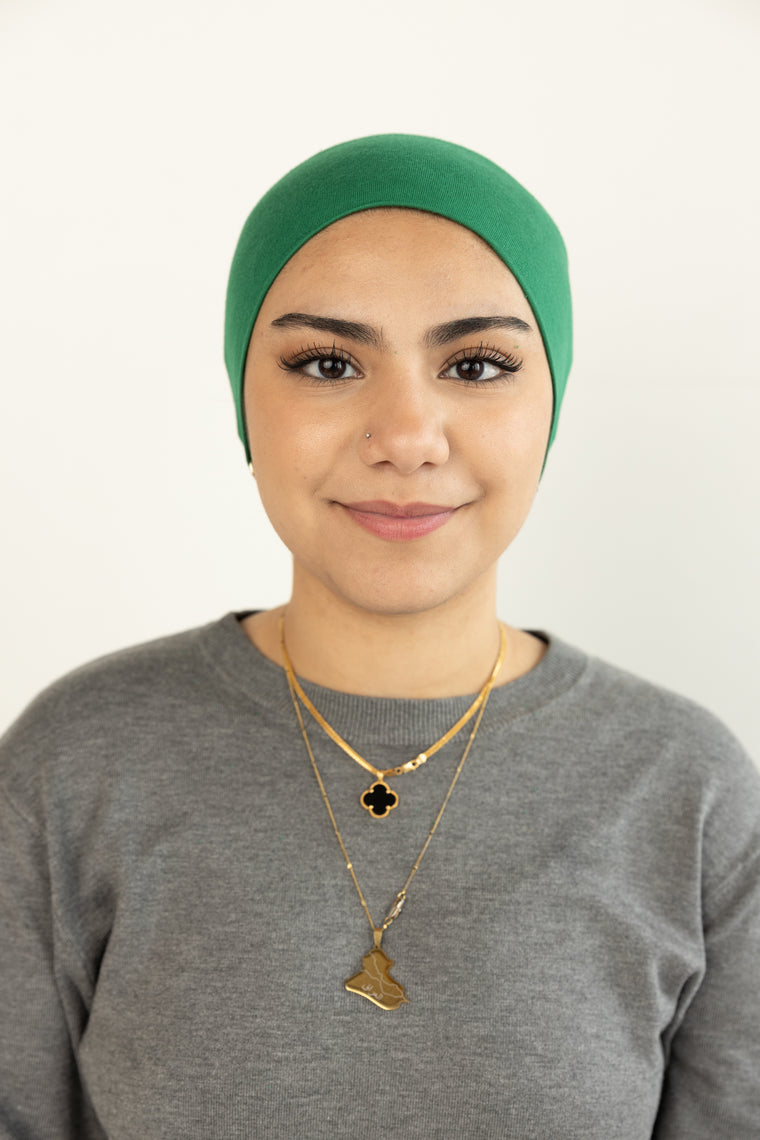 Jersey Under Scarf Tube Cap - Jade Green