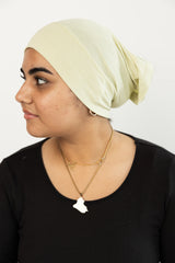 ivory creme under scarf tube cap for hijab