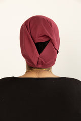 maroon under scarf tube cap for hijab